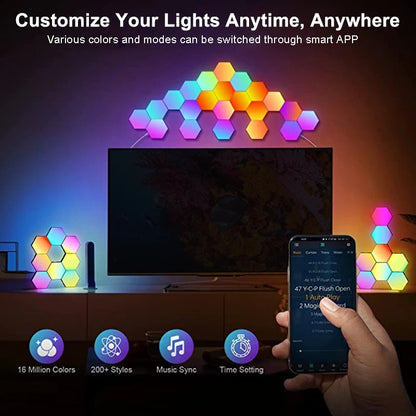 RGB LED Hexagon Light