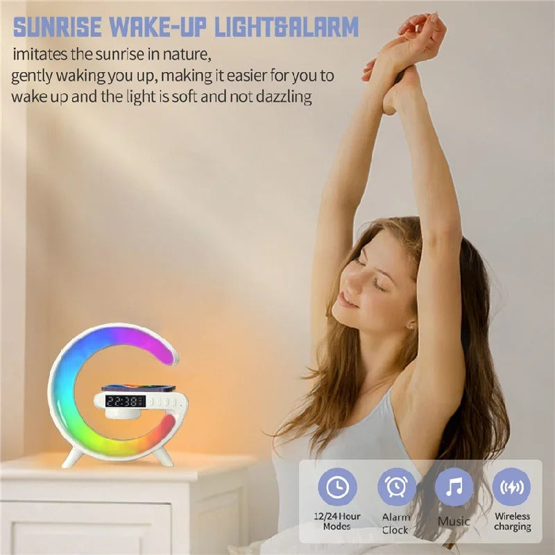 Smart LED Wirelss Charging Alarm Clock